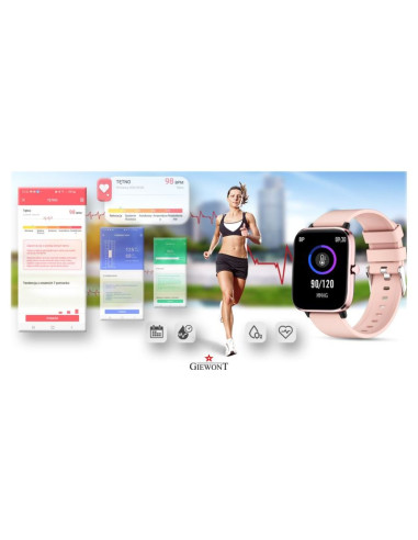 Smartwatch giewont różowy gw230-1