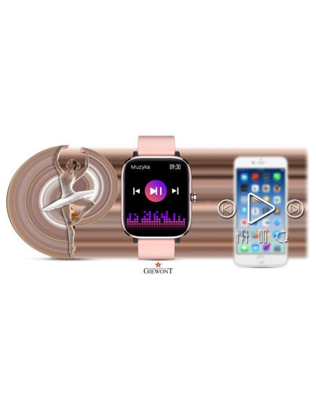 Smartwatch giewont różowy gw230-1