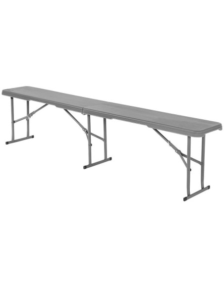 Ławka cateringowa składana 183x28x43cm szara