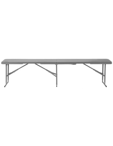 Ławka cateringowa składana 183x28x43cm szara