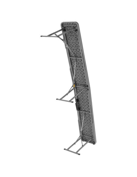 Ławka cateringowa składana 183x28x43cm szara