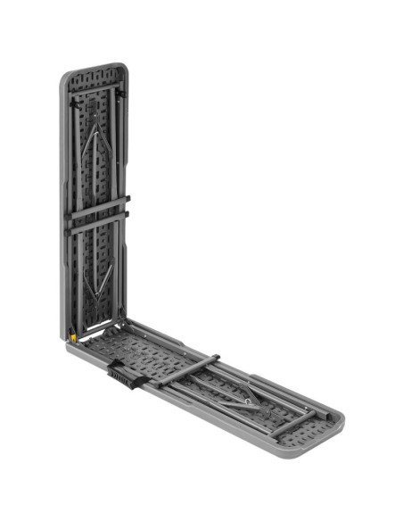 Ławka cateringowa składana 183x28x43cm szara