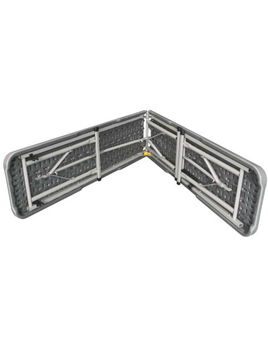 Ławka cateringowa składana 183x28x43cm szara