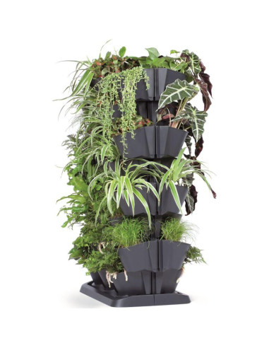 Kwietnik ogród wertykalny stojący antracyt