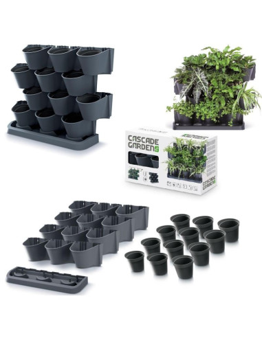 Kwietnik ogród wertykalny stojący antracyt