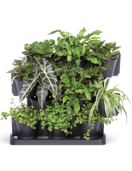 Kwietnik ogród wertykalny stojący antracyt