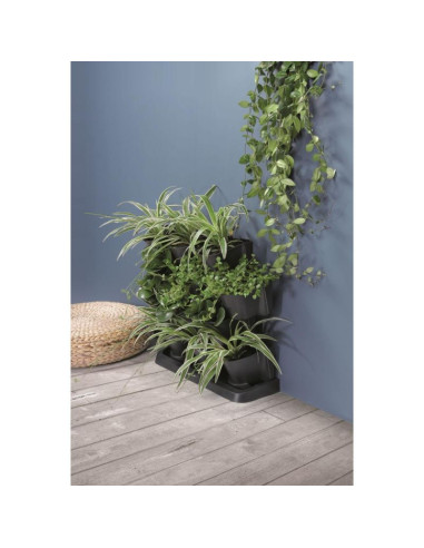 Kwietnik ogród wertykalny stojący antracyt