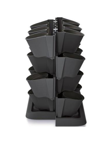 Kwietnik ogród wertykalny stojący antracyt