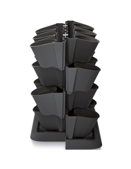 Kwietnik ogród wertykalny stojący antracyt