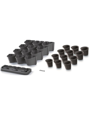 Kwietnik ogród wertykalny stojący antracyt