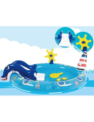 Basen dziecięcy plac zabaw marynarz 203x152x64cm 51220