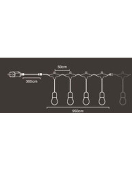 Girlanda ogrodowa party light 20led