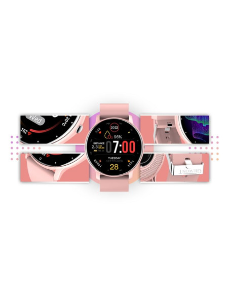 Smartwatch giewont różowy gw120-1