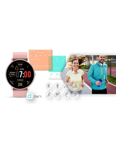 Smartwatch giewont różowy gw120-1