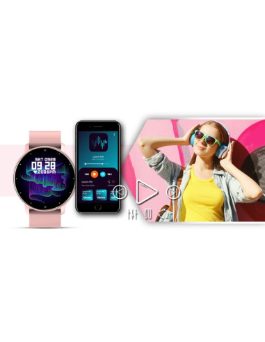 Smartwatch giewont różowy gw120-1