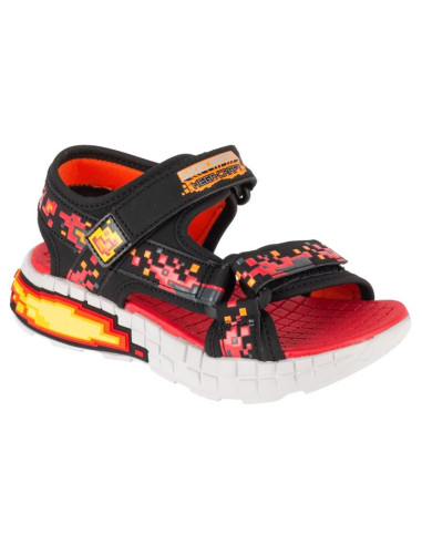 Skechers mega-splash 4k 402161l-bkrd czarne 28
