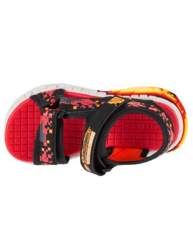 Skechers mega-splash 4k 402161l-bkrd czarne 28