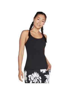 Skechers go walk racerback shelf bra cami w1tt134-blk czarne m