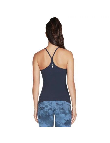 Skechers go walk racerback shelf bra cami w1tt134-nvy granatowe m