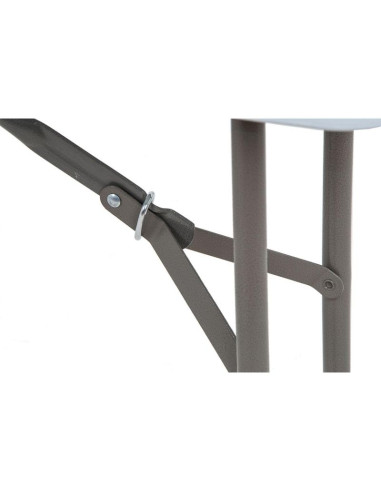 Ławka cateringowa składana 183x28x43cm biała