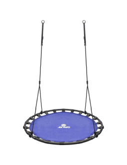 Huśtawka ogrodowa bocianie gniazdo 120cm niebieska 2