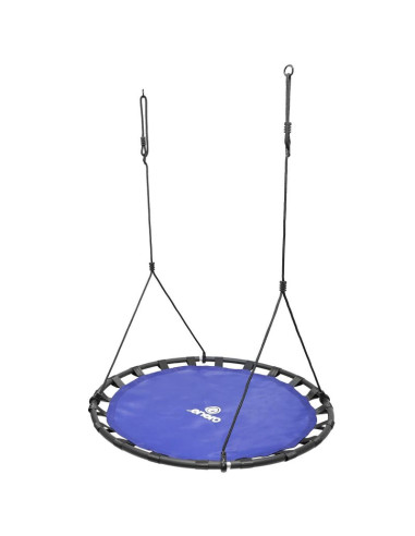 Huśtawka ogrodowa bocianie gniazdo 120cm niebieska