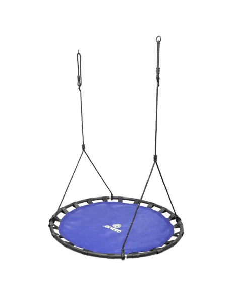 Huśtawka ogrodowa bocianie gniazdo 120cm niebieska