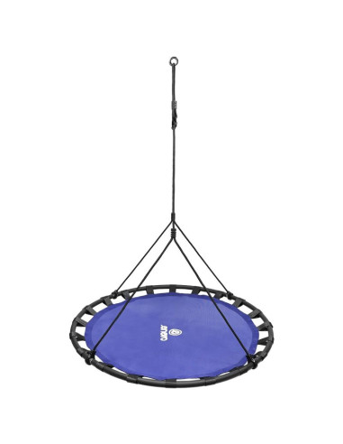 Huśtawka ogrodowa bocianie gniazdo 120cm niebieska