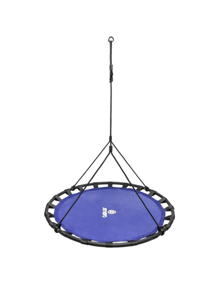 Huśtawka ogrodowa bocianie gniazdo 120cm niebieska