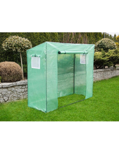 Szklarnia do pomidorów ogórków 200x77x168-150cm pe zielona