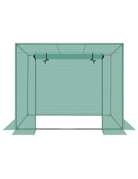 Szklarnia do pomidorów ogórków 200x77x168-150cm pe zielona