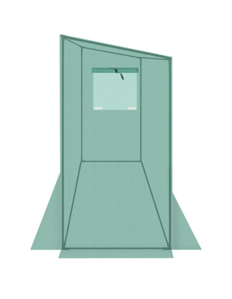 Szklarnia do pomidorów ogórków 200x77x168-150cm pe zielona