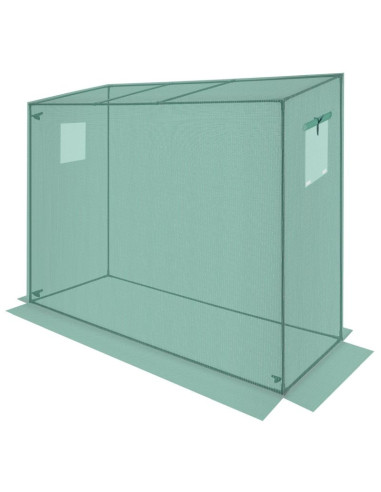 Szklarnia do pomidorów ogórków 200x77x168-150cm pe zielona
