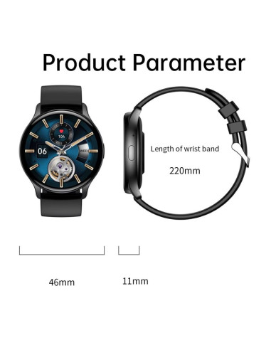 Smartwatch damski rubicon rncf11 silver/grey smarub242