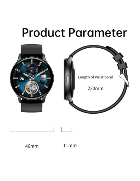 Smartwatch damski rubicon rncf11 silver/grey smarub242