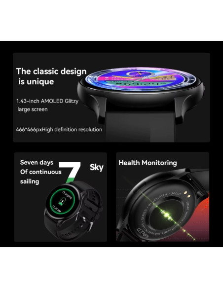 Smartwatch rubicon rncf11 black smarub240