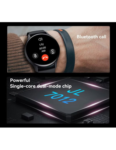 Smartwatch rubicon rncf11 black smarub240