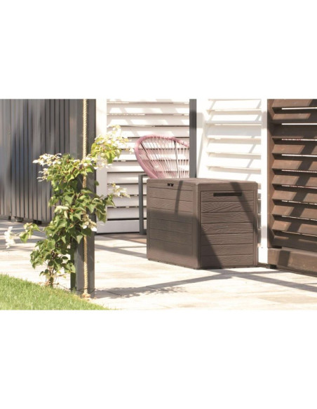 Skrzynia ogrodowa 140l brąz woodebox