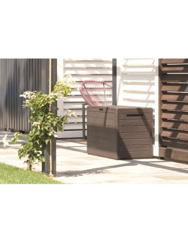 Skrzynia ogrodowa 140l  antracyt woodebox