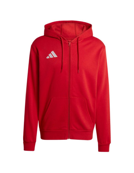 Bluza męska adidas entrada 26 fz hoody czerwona kf5944