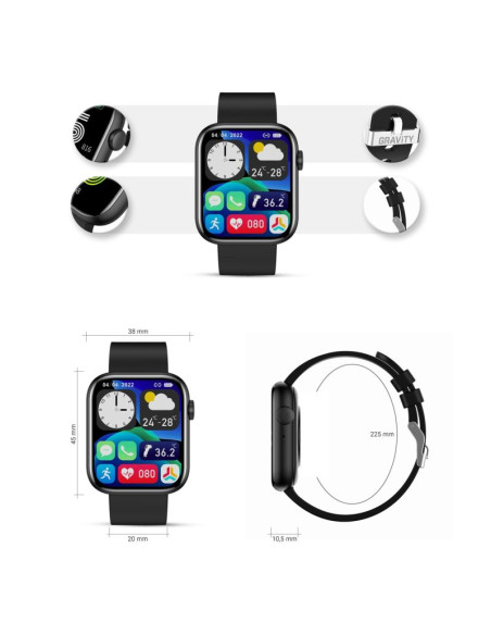 Smartwatch damski gravity gt3-3