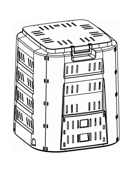 Kompostownik ogrodowy compogreen 320l prosperplast
