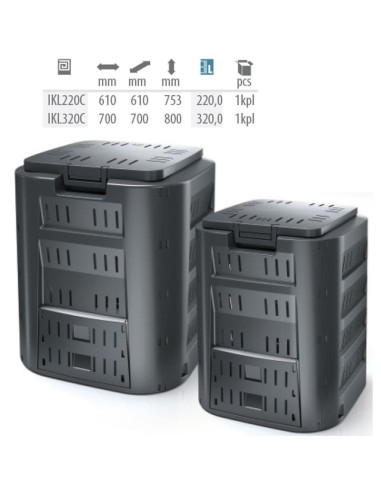 Kompostownik ogrodowy compogreen 320l prosperplast