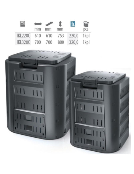 Kompostownik ogrodowy compogreen 320l prosperplast