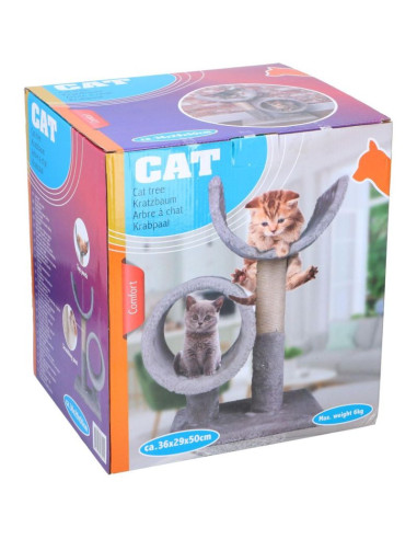 Drapak dla kota z dwoma legowiskami 50cm