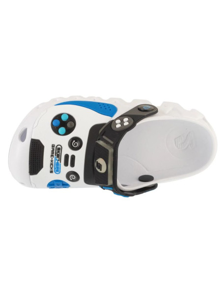 Skechers foamies: zaggle - hydro-pointz 406721l-wbkb białe 30