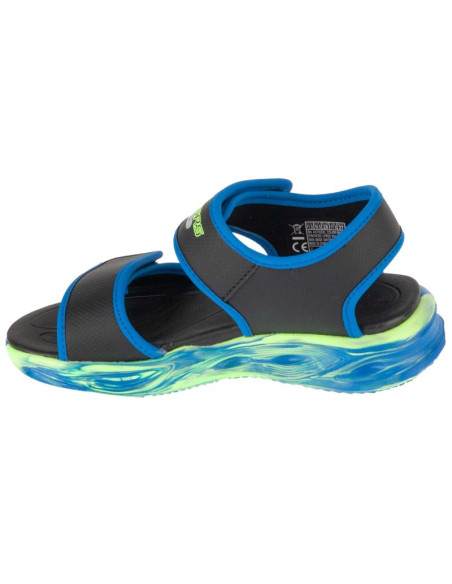 Skechers s-lights: sola glow sandal - fusion brights 407032l-bkbl czarne 28