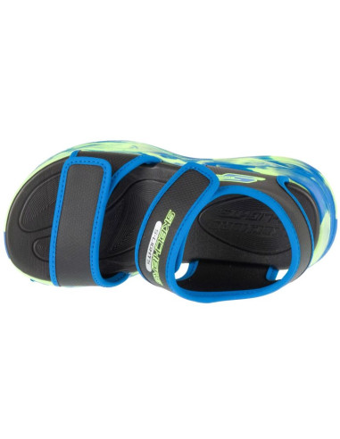 Skechers s-lights: sola glow sandal - fusion brights 407032l-bkbl czarne 28