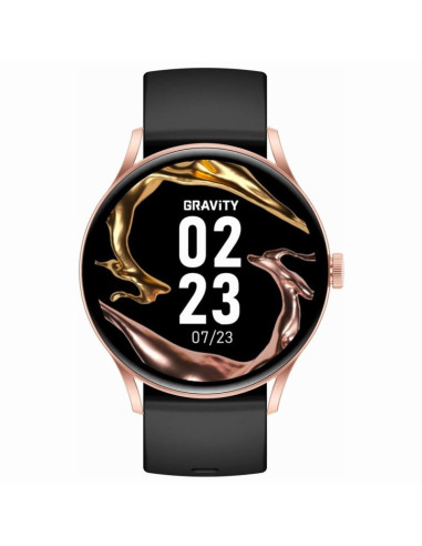 Smartwatch gravity czarno różowy gt2-2 pro