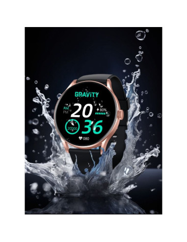 Smartwatch gravity czarno różowy gt2-2 pro